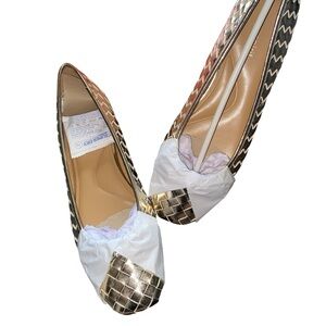 EASY SPIRIT NIB DYANNA3 BALLET GOLD FLATS SZ 9M